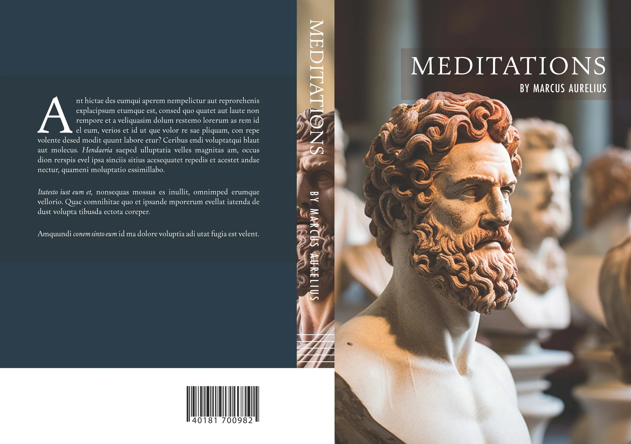 Book Cover - Meditations by Marcus Aurelius